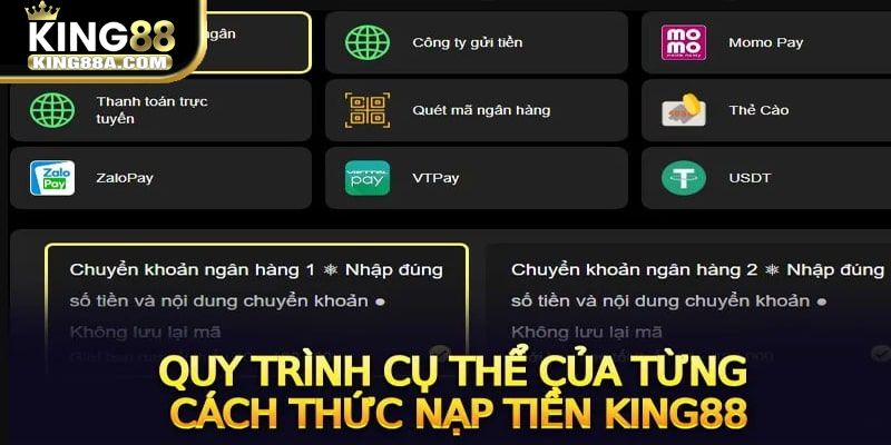 Lưu ý quan trọng khi nạp tiền vào nhà cái